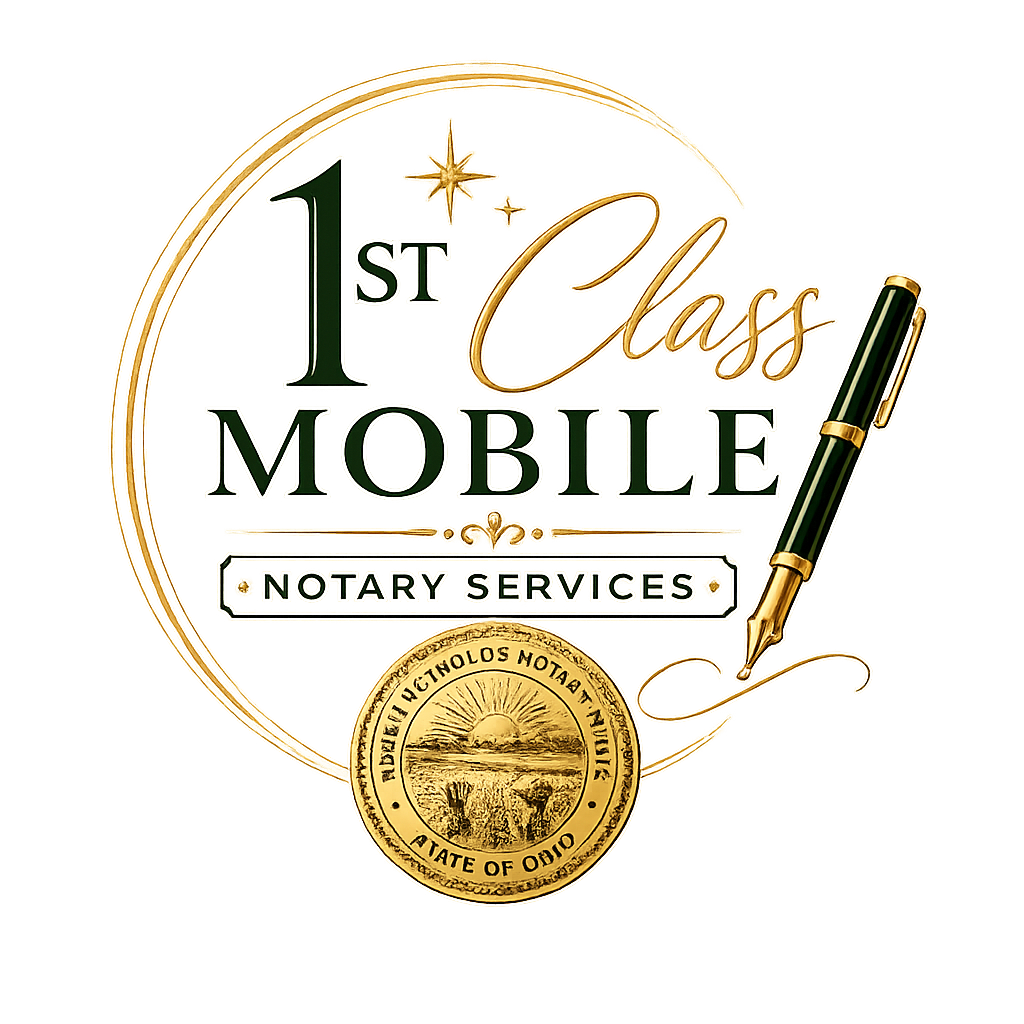 1st Class Mobile Notary Services